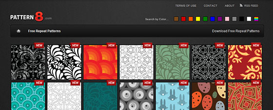 Free repeat patterns from Pattern8.com